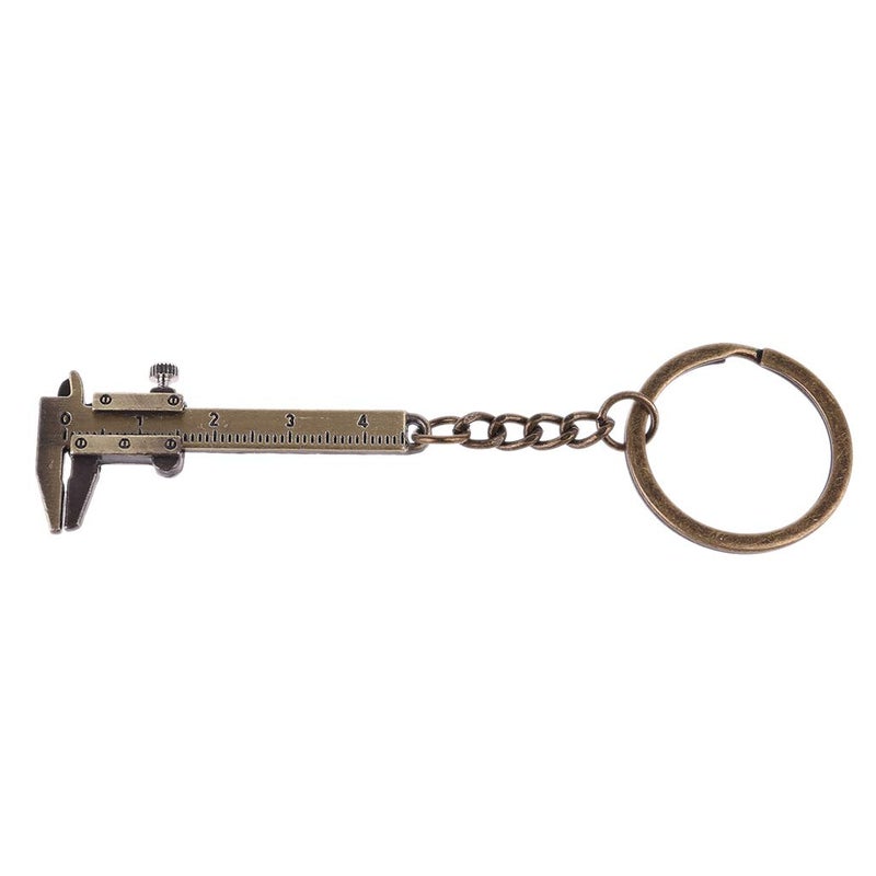 Zinc Alloy Portable Mini Vernier Caliper Keychain Tool 0 45mm Measurement - Image 1